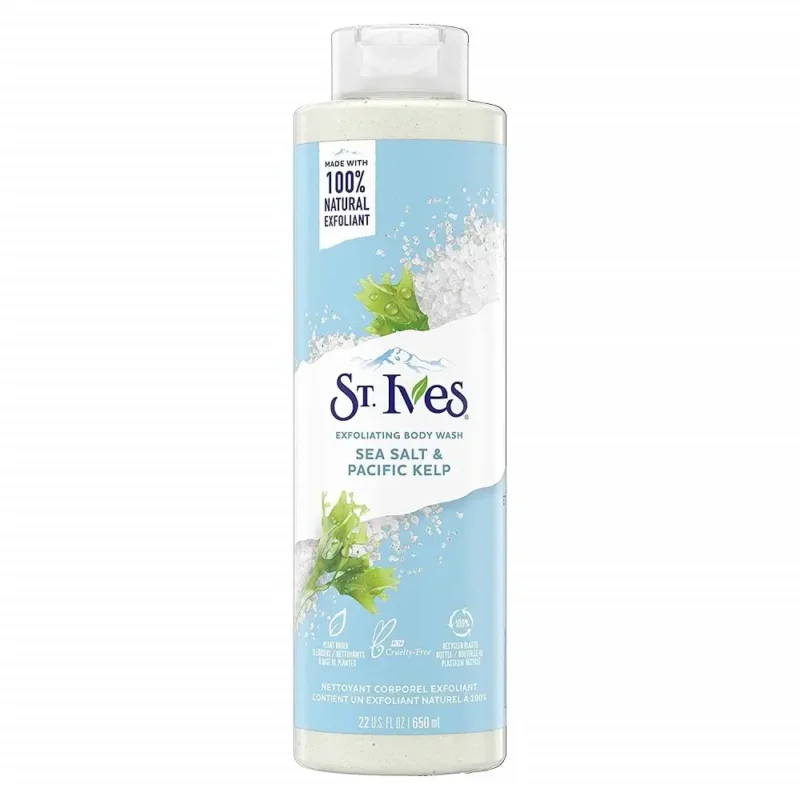 St. Ives Sea Salt & Pacific Kelp Exfoliating Body Wash 650ml