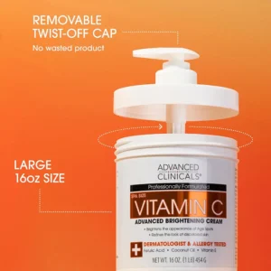 Advanced Clinicals Vitamin C Brightening Cream 454g