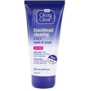 Clean & Clear Skin Care Blackhead Clearing 2-in-1 Wash & Mask