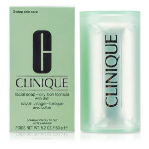 Clinique Skin Care Facial Soap Oily Skin Formula With Dish - 100g
