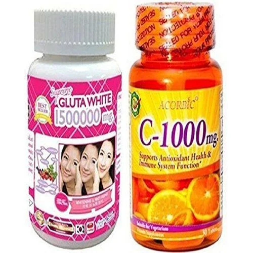 glutathione vitamin c tablets for skin whitening Glutathione and Vitamin C Bundle