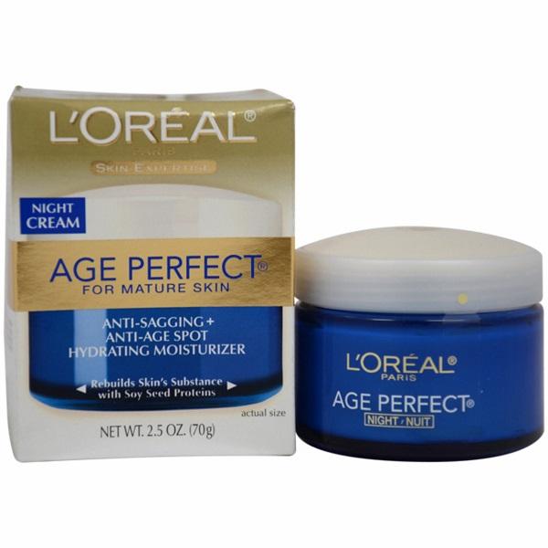 L'oreal Age Perfect Anti-Sagging + Anti Age Spot Night Cream 70g