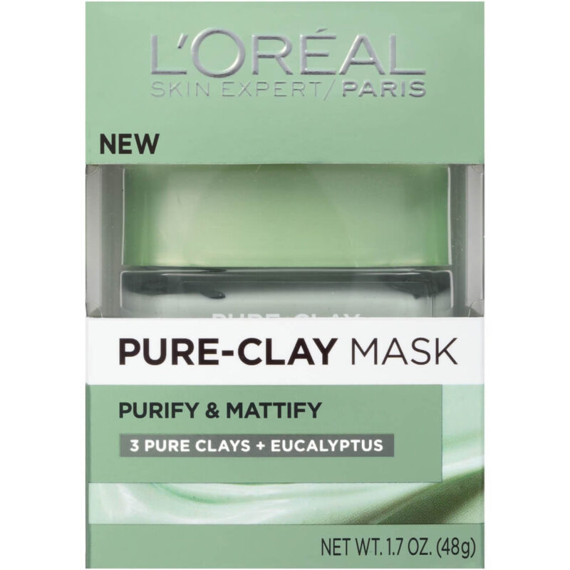 loreal pure clay mask purify mattify 1