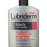 lubriderm skin care men s 3 in 1 body face post shave lotion 473ml 29641640646