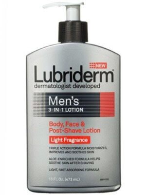 Lubriderm Men's 3-In-1 Body, Face & Post-Shave Lotion - 473ml
