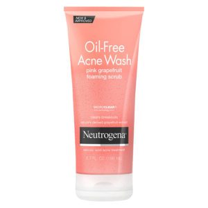 Oil-Free Acne Wash Pink Grapefruit Cream Facial Cleanser
