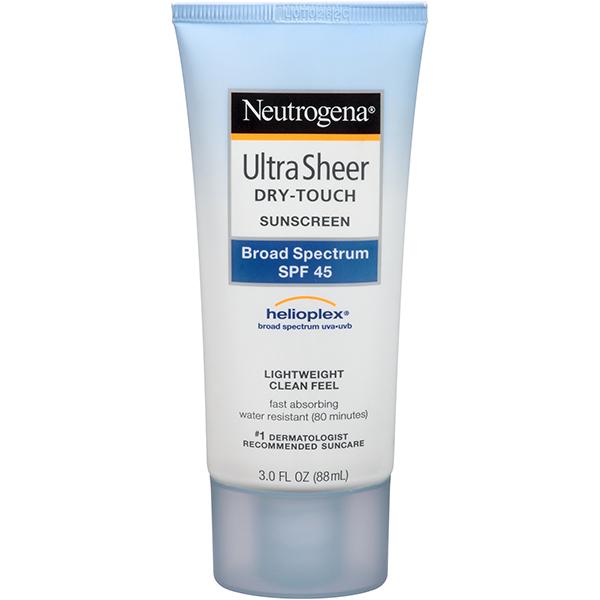 Neutrogena Ultra Sheer Dry-Touch Sunscreen lotion SPF45