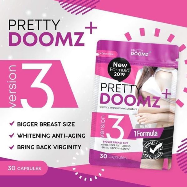 Pretty Doomz Plus Breast Enhancing, Whitening Pills (30 Caps)