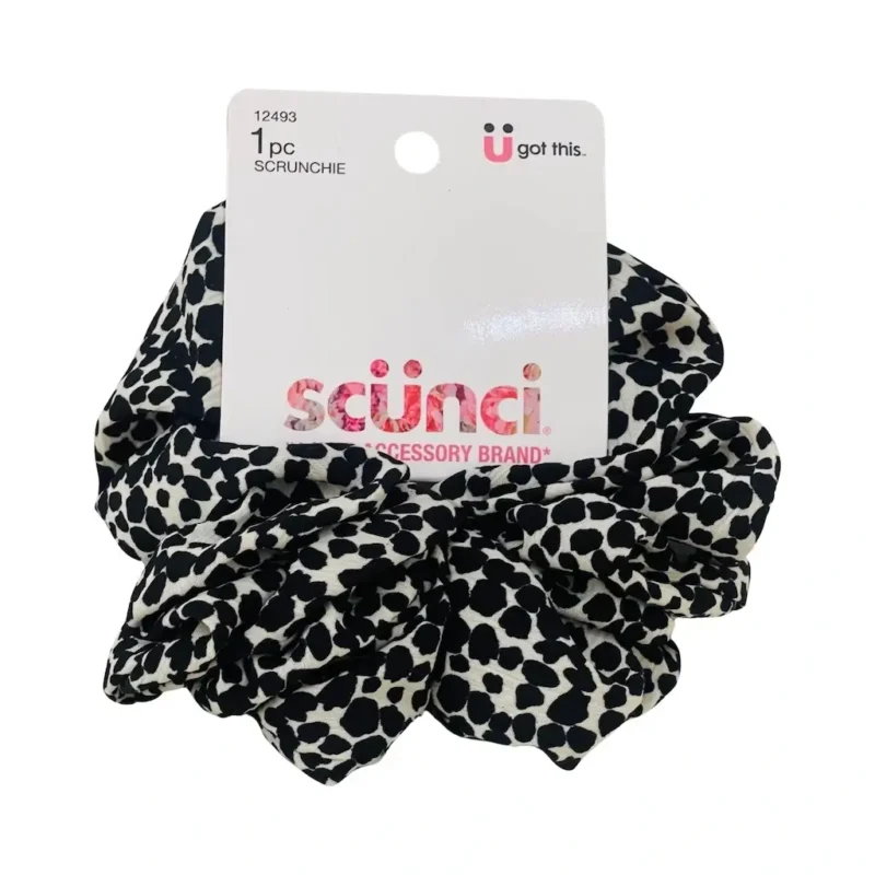 scunci ruffle animal print