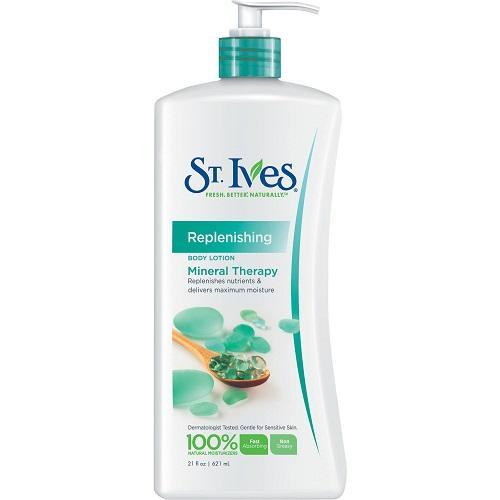 St. Ives Skin Care Replenishing Mineral Therapy Body Lotion - 621ml