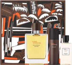 Terre D'hermes Eau Intense Vetiver 3pcs Perfume Gift Set