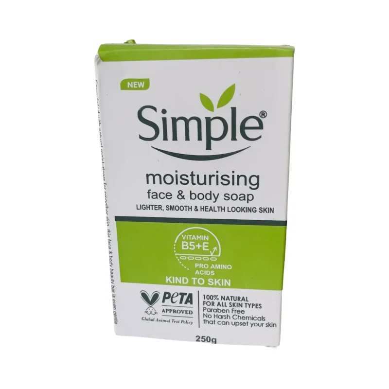 Simple Moisturising Face & Body Soap 250g