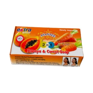 Asantee 2 in 1 Papaya & Carrot Soap 125g