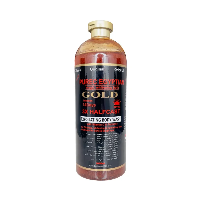 Purec Egyptian Gold 3X Halfcast Exfoliating Body Wash 1000ml