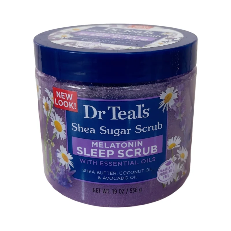 Dr Teal's Shea Sugar Scrub Melatonin Sleep Scrub 538g
