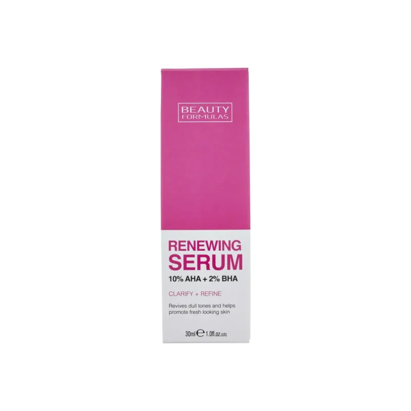 Beauty Formulas Renewing Serum with 10% AHA + 2% BHA